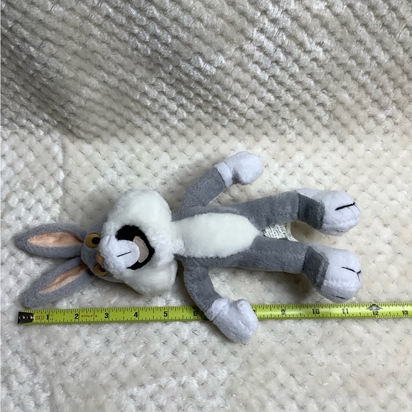 Vintage Warner Bros Plush 1992 Bugs Bunny Stuffed Animal Toy Christmas Ornament - Picture 10 of 10